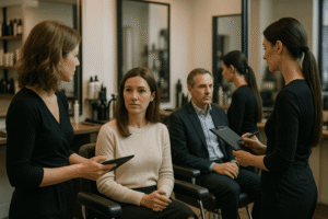 ¿Quieres un look de ensueño? Consulta con expertos para alinear expectativas y lograr un resultado excepcional que realce tu estilo. Reservar cita es clave.